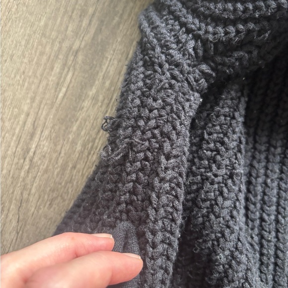 Free People Black Ribbed Knit Cardigan Sweater - Picture 4 of 7